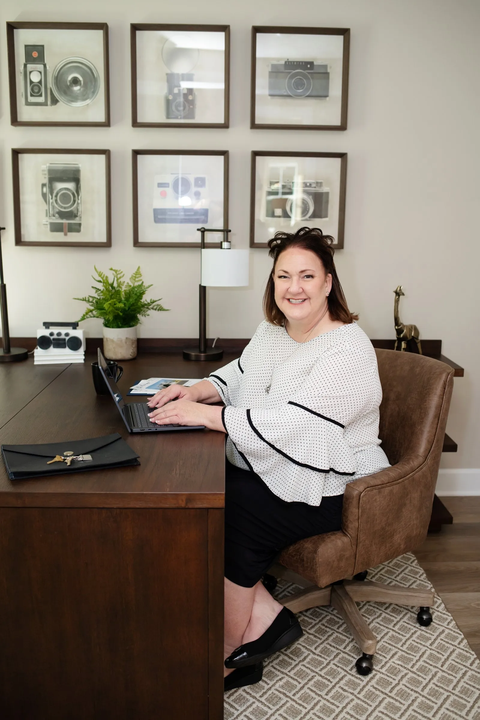 Jill Stehnach at her desk